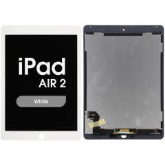 Premium LCD Screen Assembly For iPad Air 2 (Sleep / Wake Sensor Flex Pre-Installed) (White)