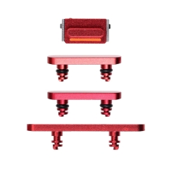 For iPhone 12/ 12 Mini Side Bottom Set- Red