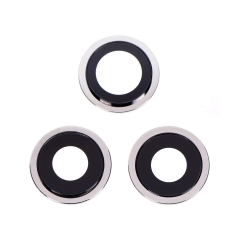 Replacement for iPhone 12 Pro Max Rear Camera Holder with Lens - Silver Original