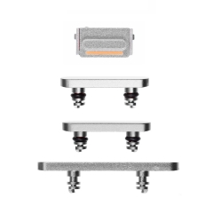 For iPhone 12/ 12 Mini Side Bottom Set- White