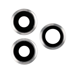 Replacement for iPhone 11 Pro/ Pro Max Rear Camera Holder with Lens - Silver Original