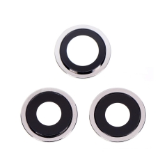 Replacement for iPhone 12 Pro Rear Camera Holder with Lens - Silver Original
