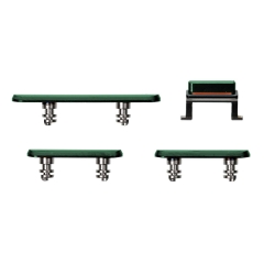 Replacement for iPhone 11 Pro/ Pro Max Side Buttons Set (4pcs/set) - Midnight Green Original