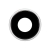 For iPhone XR Rear Facing Camera Lens with Bezel- White