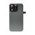 Back Glass w/ Camera Lens / Steel Plate / Wireless NFC Charging MagSafe Magnet / Flashlight Flex for iPhone 15 Pro - Black