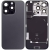 Back Glass w/ Camera Lens / Steel Plate / Wireless NFC Charging MagSafe Magnet / Flashlight Flex for iPhone 16 Pro - Black Titanium