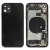 Back Housing With Parts For iPhone 11 (Black) (Original Pull) (Grade A)