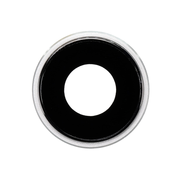 For iPhone XR Rear Facing Camera Lens with Bezel- White