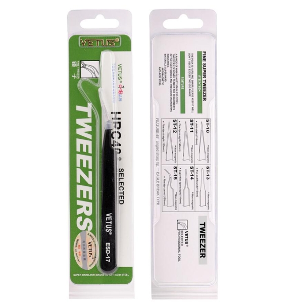 Vetus ESD-17 Precision Anti Static Tweezer