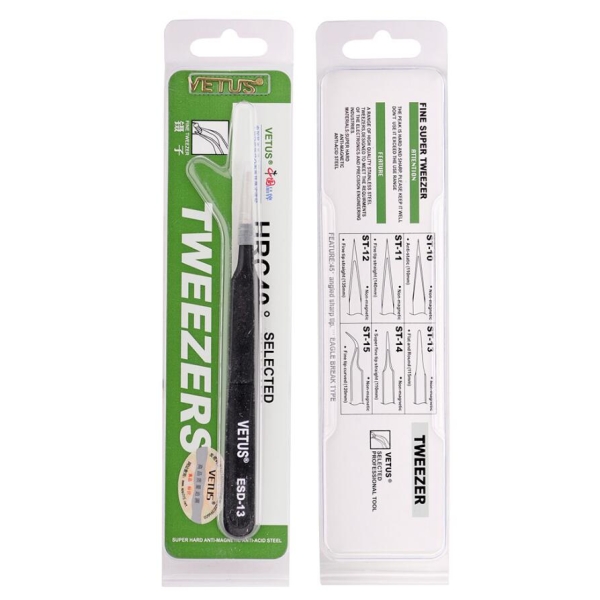 Vetus ESD-13 Precision Anti Static Tweezer