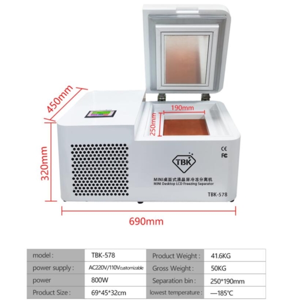 TBK-578 Mini Desktop LCD Freezing Separator