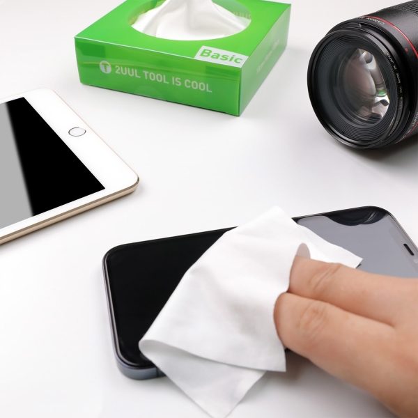 (60 Pack) 2UUL 15x15cm Microfiber Cleaning Wiper Antistatic Dust-Free Cloth