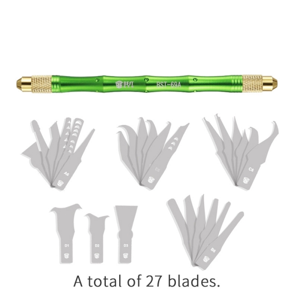 BEST BST-69A 27in1 CPU Chip Remove Glue Tools DIY Carving Knife