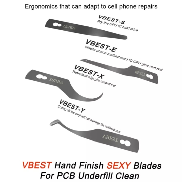 BEST BST-69A 27in1 CPU Chip Remove Glue Tools DIY Carving Knife