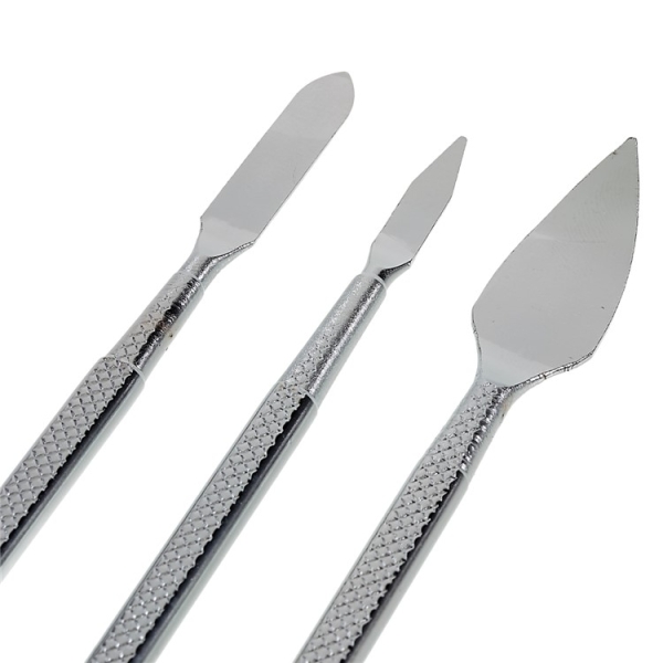 BEST 3Pcs / Set Metal Crowbar Phone Laptop Tablet Screen Repairing Battery Opening Glue Removal Pry Tools