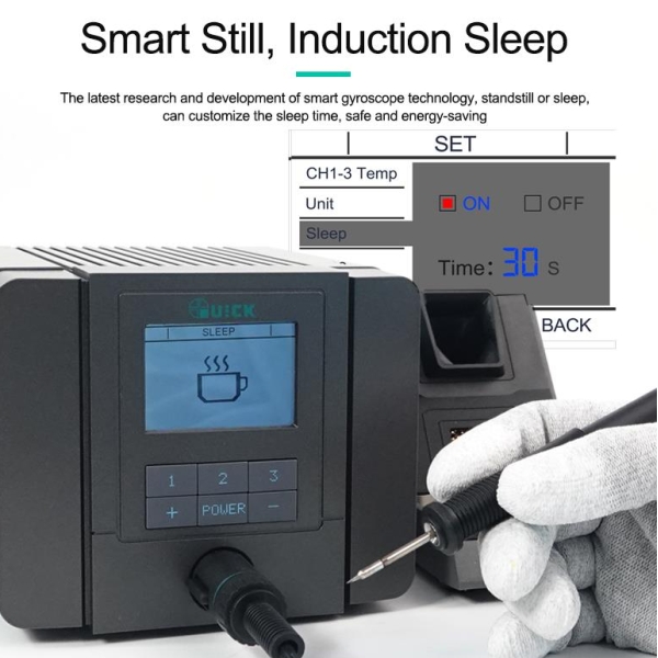 Quick Q8 Rapid Heating Real-time Monitoring Intelligent Precision Soldering Station