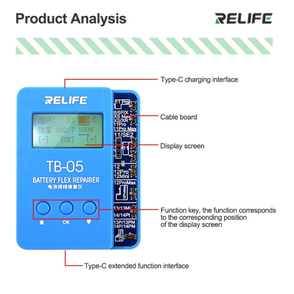 Relife TB-05 Battery Repair Instrument