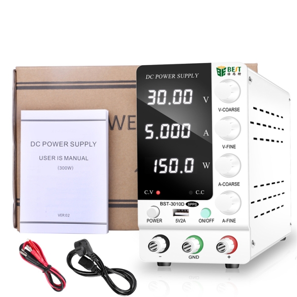 BST-3010D DC Power Supply Variable 30V 5A Adjustable Switching Regulated DC Bench Linear Power Supply