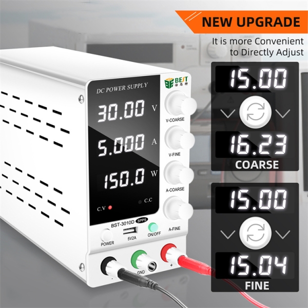 BST-3010D DC Power Supply Variable 30V 5A Adjustable Switching Regulated DC Bench Linear Power Supply