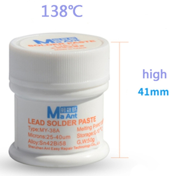 MaAnt Lead Free Solder Paste 138/158/183 Degree 50g
