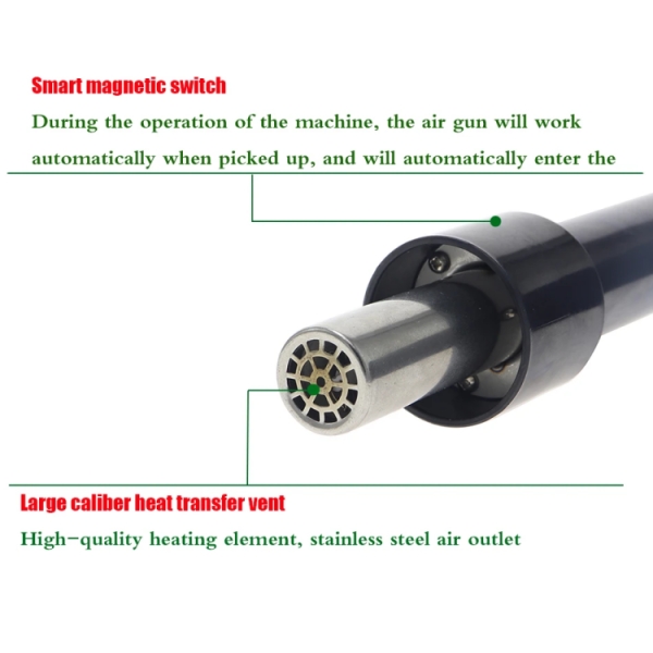 Quick 706W+ 580W LED Digital Display 2 In 1 Hot Air SMD Rework Station Soldering Station Iron Heat Gun Kit