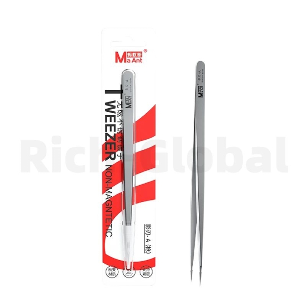 MaAnt Shadow Blade Series Hand-polished Non-magnetic Stainless Steel Tweezers