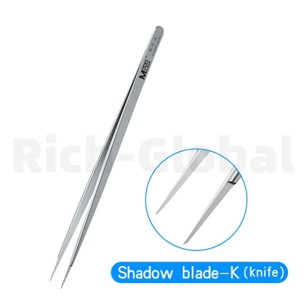 MaAnt Shadow Blade Series Hand-polished Non-magnetic Stainless Steel Tweezers