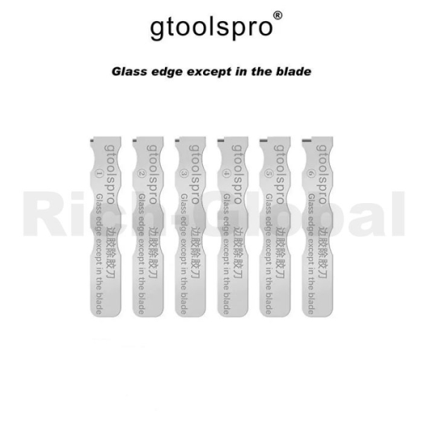 Gtoolspro Screen Edge Middle Frame Glue Removal Blade Set for iPhone Samsung Huawei Xiaomi