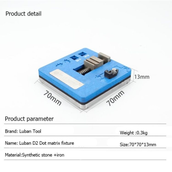 LuBan D2 Face ID IC Chip Clamp Dot Matrix Projector Universal IC Fixture for iPhone X - 12 Pro Max
