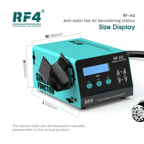 RF4 RF-H2 Lead-free ESD BGA Hot Air Soldering Rework Station for Phone Desoldering Repair