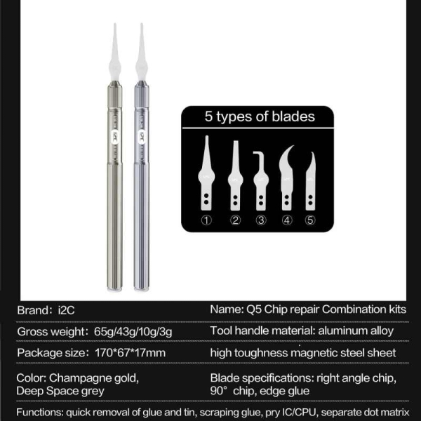 i2C Q5 High Toughness Chip Repair Blades Combination Kits