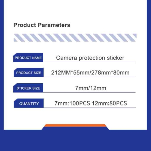 Relife 7mm / 12mm Phone Camera All-round Dust Proof Protective Sticker