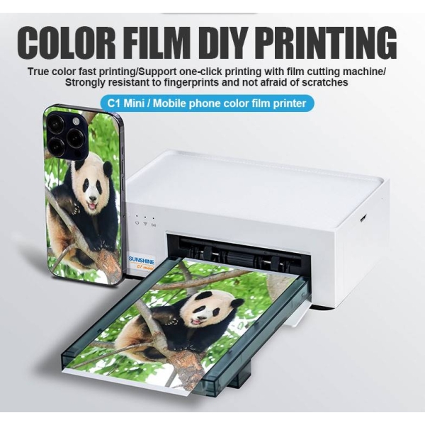 Sunshine C1 Mini 7.5-Inch HD Colorful Phone Back Cover Film Printer