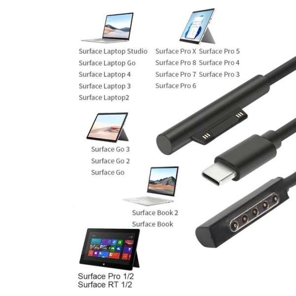 BY-006S Multi-Funtion Microsoft Surface Power / Boot Cable (Baiyi)