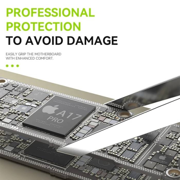 Luowei IS-30 Anti-slip Motherboard Layered Tweezers for Motherboard Chip Soldering