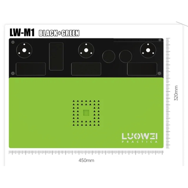 Luowei LW-M1 LW-M2 Multi-function Microscope Repair Tin Planting Platform with Silicone Pad