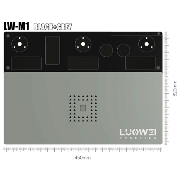 Luowei LW-M1 LW-M2 Multi-function Microscope Repair Tin Planting Platform with Silicone Pad