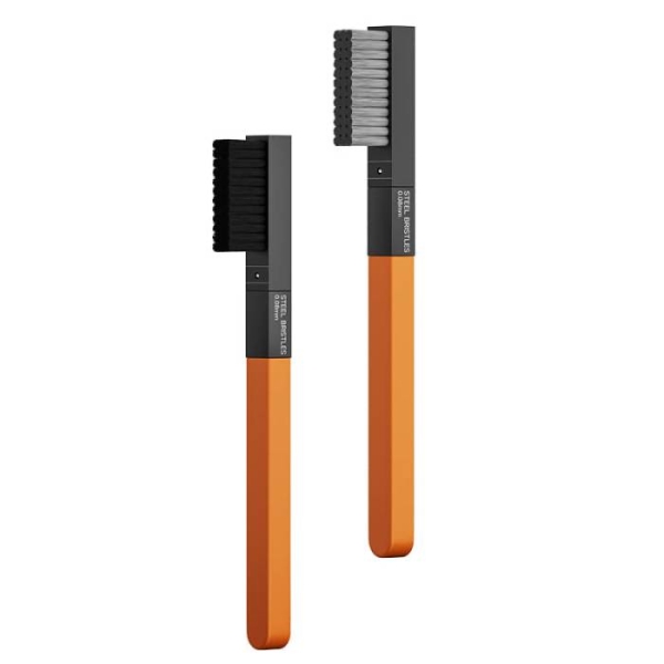 Wylie Aluminum Alloy Steel Brush & Frim Bristies Brush (2 in 1)