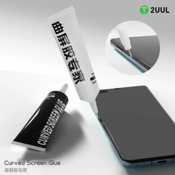 2UUL Curved Screen Glue Multipurpose Fast Drying Glue (25ml) (Black)