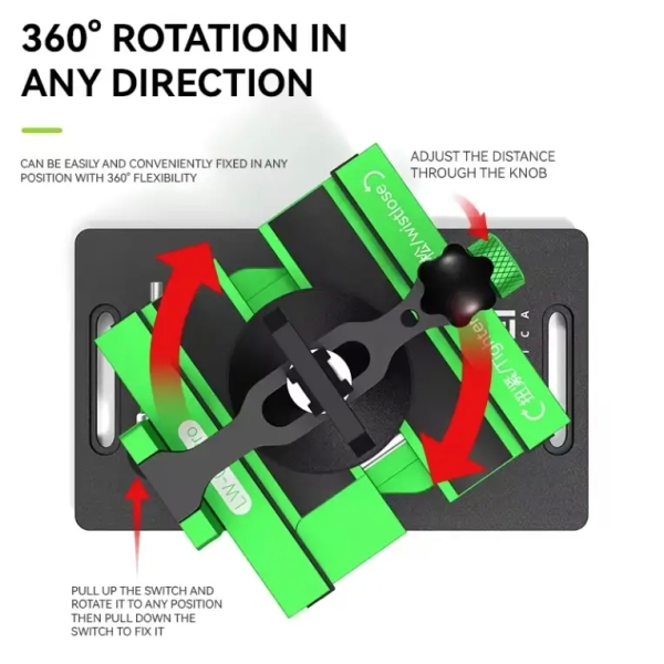 LUOWEI LW-021 Pro 2 in 1 Rotary Fixture