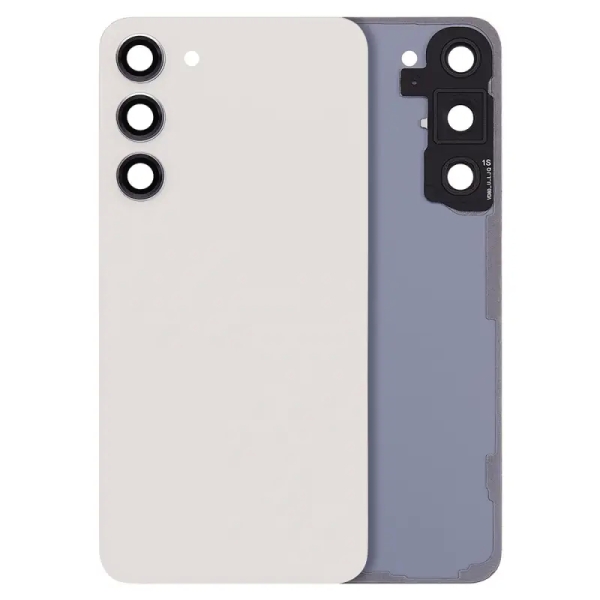 For Samsung Galaxy S23 Plus SM-S916 Back Cover With Adhesive & Camera Lens- Cream (No Logo)
