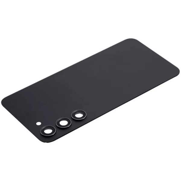 For Samsung Galaxy S23 Plus SM-S916 Back Cover With Adhesive & Camera Lens- Phantom Black (No Logo)