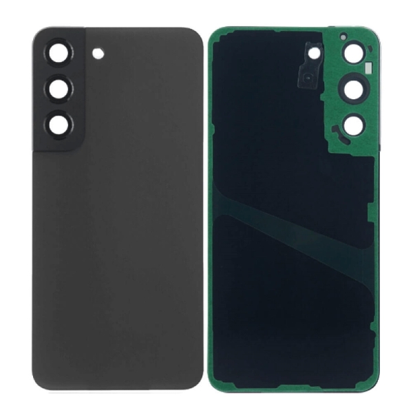 For Samsung Galaxy S22 SM-S901 Back Cover Glass With Camera Lens (No Logo)- Graphite