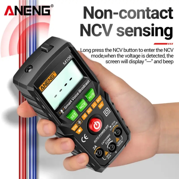 ANENG M109 Digital Multimeter with Voice Announcement