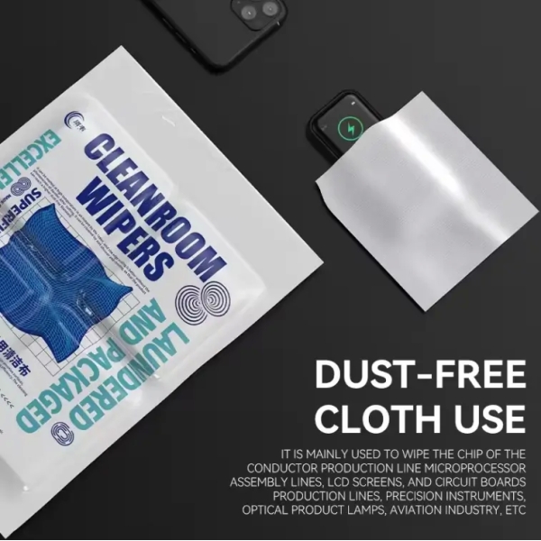Luowei Dust-free Microfiber Industrial Wiping Cloth 400pcs