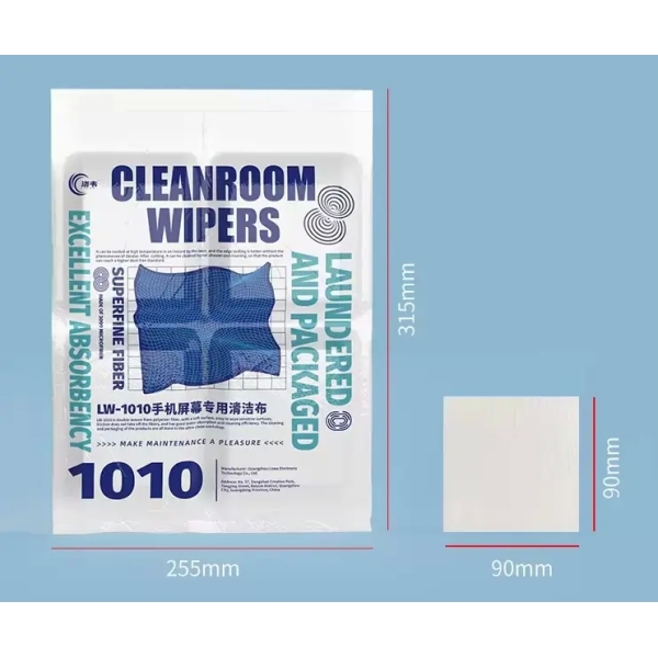 Luowei Dust-free Microfiber Industrial Wiping Cloth 400pcs