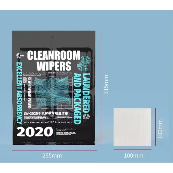 Luowei Dust-free Microfiber Industrial Wiping Cloth 400pcs