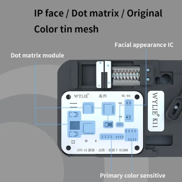 WYLIE K11 Facial Lattice Maintenance Fixture For iPhone X-15 PM