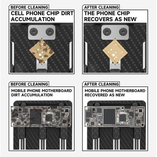Luowei LW-BR01 Motherboard IC Chip Solder Pad Glue Removal Cleaning Brush Set