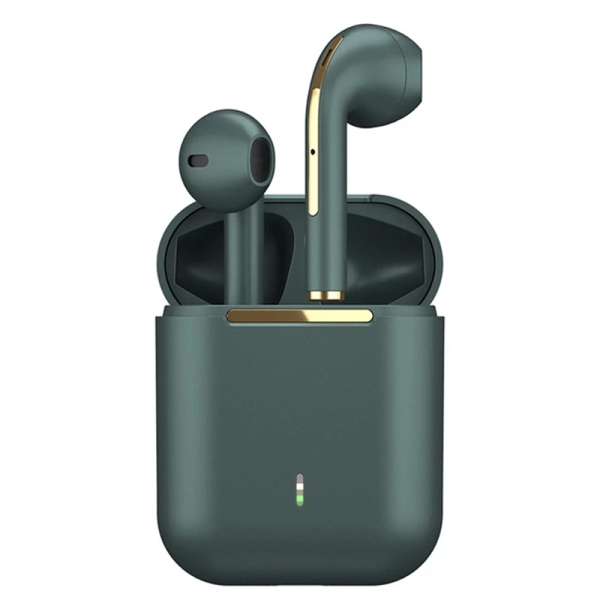 J18 Green TWS Wireless Bluetooth Headphones Stereo Earbuds Earphones